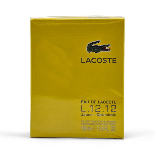 Lacoste ラコステ オードラコステ L.12.12 イエロー ジャウネ オプティミスティック EDT 3.3オンス 100ml 密封 Eau De Lacoste L.12.12 Yellow Jaune Optimistic EDT 3.3 oz 100ml sealed Lacoste ラコステ オードラコステ L.12.12 イエロー ジャウネ オプティミスティック EDT 3.3オンス 100ml 密封 Eau De Lacoste L.12.12 Yellow Jaune Optimistic EDT 3.3 oz 100ml sealed