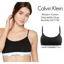 CALVIN KLEIN カルバン・クライン レディース モダンコットン アジャスタブルストラップ ブラレット ブラック Modern Cotton Adjustable Strap Bralette