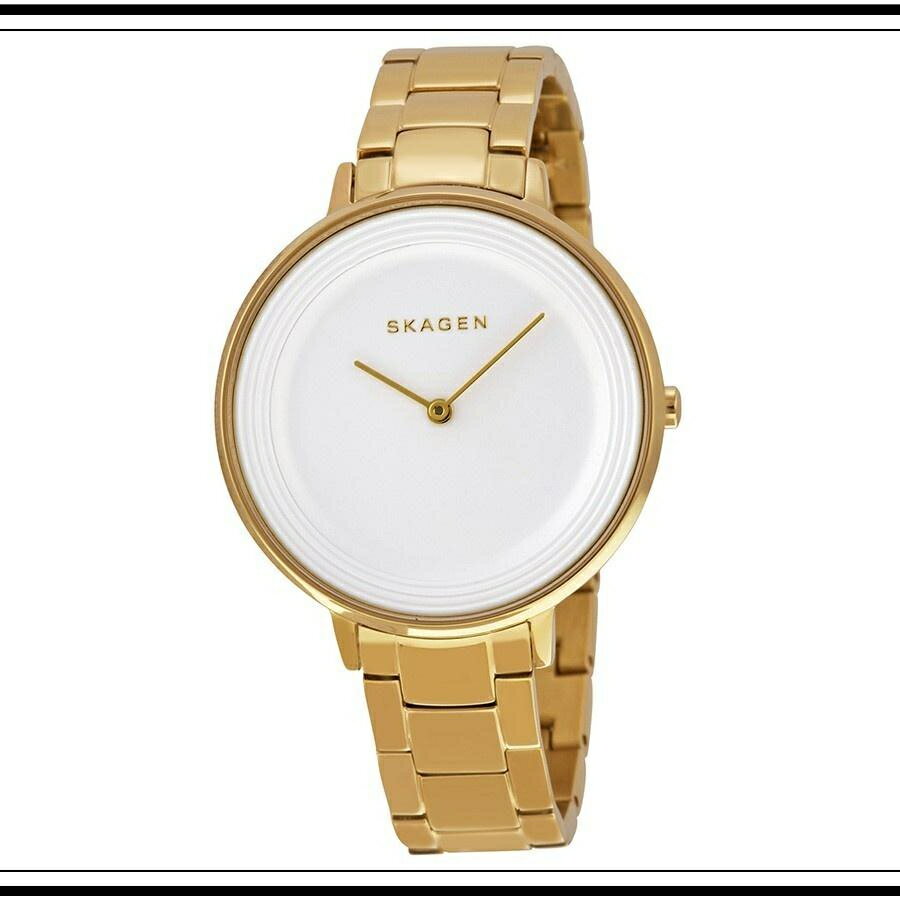 SKAGEN スカーゲン ディッテ SKW2330 Ditte Gold-Tone Stainless Steel Watch