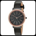 SKAGEN アンチャー ブラックレザーウォッチ Women's SKW2480 'Ancher' Black Leather Watch