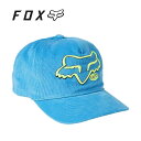FOX RACING フォックスレーシング ブラッシュド スナップバック ハット ブルー BRUSHED SNAPBACK HAT Blue
