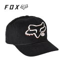 FOX RACING フォックスレーシング ブラッシュド スナップバック ハット ブラック BRUSHED SNAPBACK HAT Black