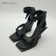 RICK OWENS å 󥰥ܥå 쥶֥å RICK OWENS Single Bow Wedge Leather Sandal-Black