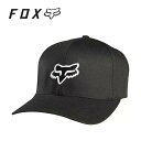 FOX RACING フォックスレーシング レガシー フレックスフィットハット ブラック LEGACY FLEXFIT HAT BLACK