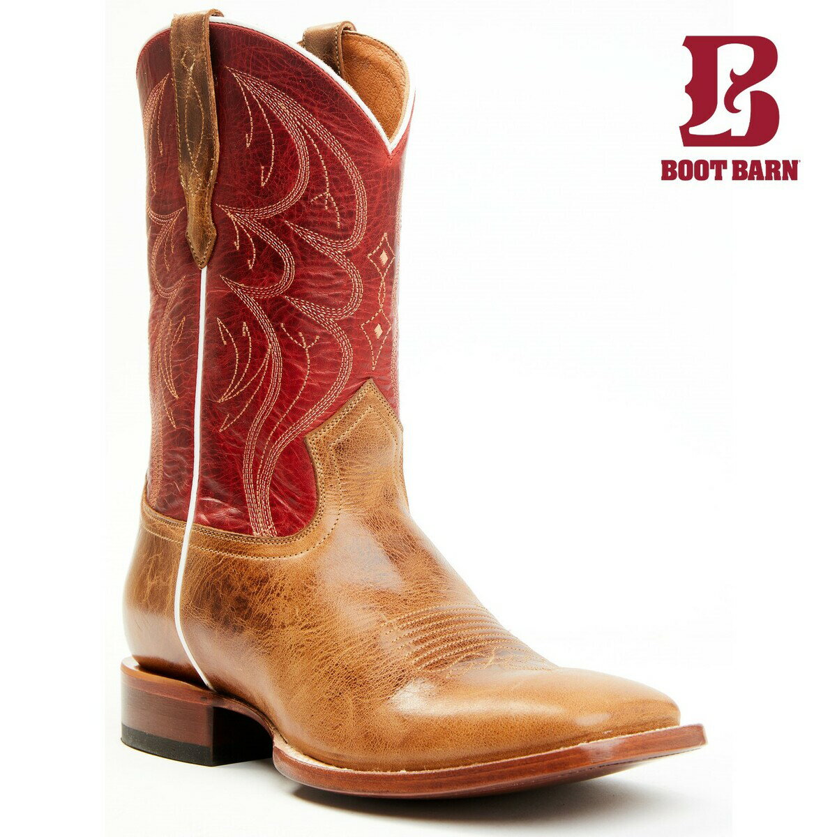 BOOT BARN ブートバーン コディ ジェームズ メンズ レザー ブロード スクエア レッド CODY JAMES MEN'S LEATHER BROAD SQUARE RED