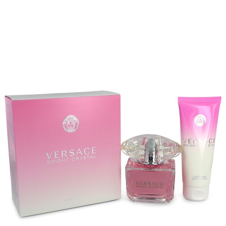 Versace ヴェルサーチェ ブライト クリスタル ギフトセット オードトワレ ボディーローション Bright Crystal Gift Set EDT90 ml Body Lotion 100 ml