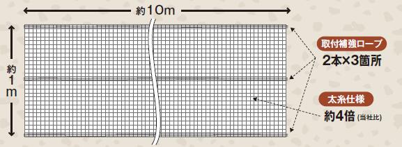 防獣 ワイルドライフガードネット 25mm目 1mx10m 緑 害獣 防鳥 対策 小動物よけ タヌキ イタチ ハクビシン キツネ アライグマ 犬猫等 小動物の防獣・害獣対策や防鳥対策 代引き対象