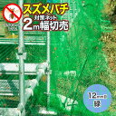 養蜂用 スズメバチ対策ネット ダイオネット1212 約12mm目 緑 2m幅 切売 ミツバチ・オス蜂が通りやすい網目が大きめのタイプ お好みの長さ(m単位)でご注文 (代引き不可) ダイオ 