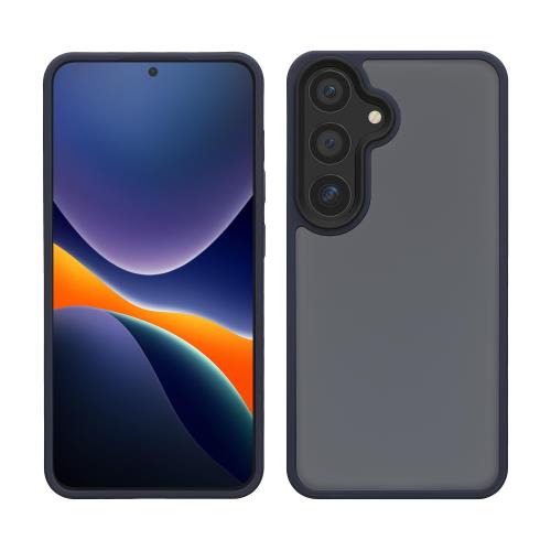 樂天商城 - kwmobile Samsung Galaxy S24対応 バンパー付き 保護ケース - 半透明 カバー 耐衝撃 指紋防止 TPU シリコン 黒色/半透明