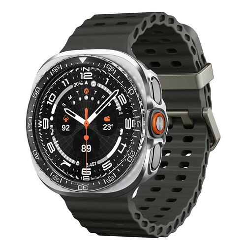 Spigen Galaxy Watch 44mm/46mm/47mm 一体型ベゼルリング ケース ベゼル チューン プロ シルバー / ブラック Watch8 Classic Ultra2 9/8