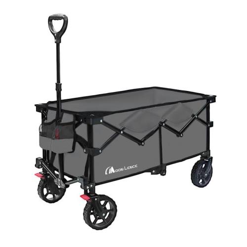 MOON LENCE ブレーキ付き キャリーワゴン 折りたたみキャリーカート 超コンパクト大容量135L 耐荷重130..