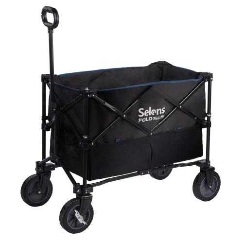 Selens キャリーワゴン 折りたたみキャリーカート 耐荷重100kg 大容量 3/8ネジ付き ブームアームなど装..