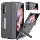 Miimall Galaxy Z Fold 3 SC-55B/SCG11専用 ケース 高級 マグネチックデザイン ギャラクシー Z Fold 3 カバー カメラ保護 全面保護ケース スタンド機能 PC材料 軽量 防衝撃 ギャラクシー Z Fold 3 SC-55B/SCG11保護カバー(グレー)