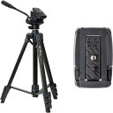 SLIK スマホ三脚 GX-S 6400 VIDEO with One More クイックシューセット レバーロック式 21mmパイプ径 動画撮影対応2ウェイ雲台 全高1580mm クイックシュー式 GXS6400VST 特別セット