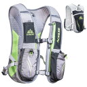 TRIWONDER ランニングバッグ 5.5L マラソンリュック ハイドレーションリュック サイクリングリュック 登山 ジョギング トレイルランニング 自転車バックパック (グレー)