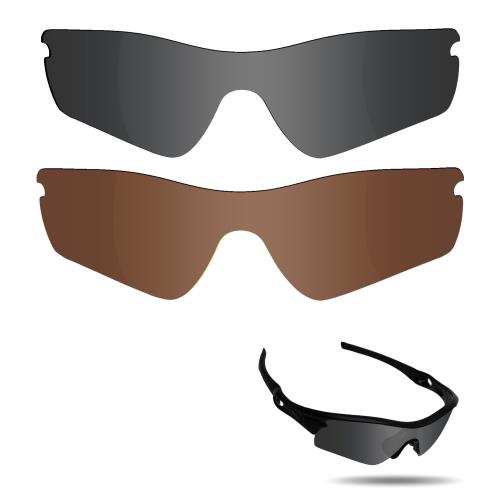 2 pairs packed 剥がれ防止 Oakley Radar Path交換用偏光レンズ レーダーパス 替えレンズ