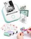 Memoking T02 ミニプリンター サーマルプリンター モバイルプリンター ラベルプリンター スマホ対応 メモプリンター 手帳プリンター 勉強用 プリンター 203dpi スマホ専用 モノクロ 感熱式 フォトプリンター 充電でき ギフト プレゼント葉書 写真 メモ 手帳 リスト 予定表 53