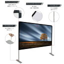 HOIN プロジェクタースクリーン 80インチ 4K 16:9 HD プロジェクタースクリーン 3D...