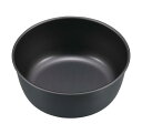 キャプテンスタッグ(CAPTAIN STAG) テーブルウェア プレート 皿 食器 どんぶり ふっ素樹脂加工 外径128×高さ50mm 日本製 メタリックブラッ...