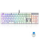 日本語配列e元素メカニカル式ゲーミングキーボード 赤軸・青軸を採用 フルサイズ109キー Type-C USB有線接続 全キー防衝突 RGB発光LEDバックライ...