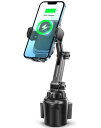 車載ワイヤレス充電器 最大15W出力 TOPGO 急速充電 スマホホルダー 車 ワイヤレス充電 車載ホルダー スマホスタンド 充電器 車載 携帯ホルダー カップ...