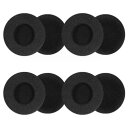 XSAJU ヘッドホン 交換用 イヤーパッド クッション スポンジ 直径50mm 4セット(8枚入り) ブラック