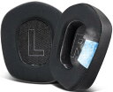 SOULWIT 冷却ジェル イヤーパッド for Logicool G733 G535 G335 Lightspeed Wireless ゲーミングヘッドセット 用 交換 パッド 丈夫なアイスシルクファブリック イヤークッション 高密度フォーム 冷感 ブラック
