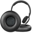 SOULWIT イヤーパッド イヤークッション for AKG Pro Audio K402/K403/K420/K430/K450/K451/K452/Q460/K480 用 オンイヤーヘッドホン 交換パッド AKG エーケージー K24P/K26P/K412P/K414P/K416P 用 ヘッドパッド ノイズアイソレーションフォーム プロテインレザー ブラック