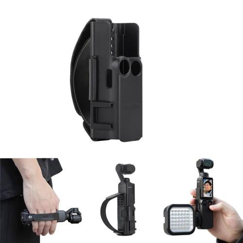 TOMGDRACO 2in1 Osmo Pocket 3 携帯用落下防止ハンドストラップ + 拡張ハンドル コールドシュー拡張保護ベゼル 拡張ハンドルアクセサリー ベルクロ粘着 緩めたり締め・ TOMGDRACO 2in1 Osmo Pocket 3 携帯用落下防止ハンドストラップ + 拡張ハンドル コールドシュー拡張保護ベゼル 拡張ハンドルアクセサリー ベルクロ粘着 緩めたり締め・