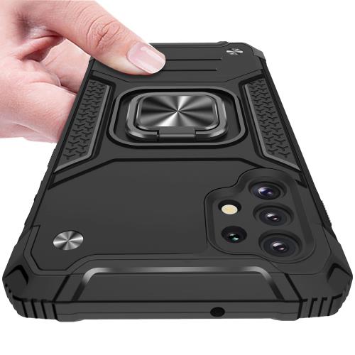 KUJQOC Galaxy A32 5G ケース リング付き 耐衝撃 TPU クリア 薄型 軽量 SCG08 携帯ガバー スタンド機能..