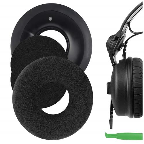 Geekria 䡼ѥå QuickFit ߴ ѥå ϥ Sennheiser HD25-1, HD25, HD25SP, 25SP-II إåɥۥб ѥå 䡼/䡼å (٥/֥å)