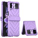 Miimall Galaxy Z Flip 4 SCG17/SC-54C 専用 ケース マグネチック ギャラクシー Z Flip 4 カバー カメラ保護 全面保護ケース 擦り傷防止 PC材料 軽量 防衝撃 ギャラクシー Z Flip 4 SC-54C 保護カバー(パープル)