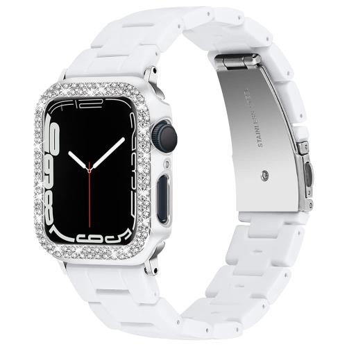 バンド＋ケース セット 対応Apple Watch Series SE/6/5/4 44mm バンド アップルウォッチ 6 カバー 樹脂..