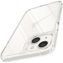 Spigen iPhone 13 ケース クリア ストラップホール付き 黄変防止 耐衝撃 薄型 9H 背面強化ガラス 全透明 tpuバンパー 三層構造 重さ31g 米軍MIL規格 衝撃吸収 四隅滑り止め カメラ保護 ワイヤレス充電対応 クォーツ・ハイブリッド ACS03532 (クリスタル・クリア)