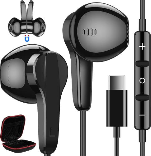 ASKUBSKU タイプc イヤホン 有線 マイク付き 磁気設計 対応iPhone 16 Pro Max USB Type-CイヤフォンDACチップ内蔵 HiFi音質 対応Google Pixel 8 7a 6a 対応iPad 10 Air 5 Mini 6 インナーイヤー型 いやほん リモコン操作 パソコン PC 用 父の日のギフト 黒 ASKUBSKU タイプc イヤホン 有線 マイク付き 磁気設計 対応iPhone 16 Pro Max USB Type-CイヤフォンDACチップ内蔵 HiFi音質 対応Google Pixel 8 7a 6a 対応iPad 10 Air 5 Mini 6 インナーイヤー型 いやほん リモコン操作 パソコン PC 用 父の日のギフト 黒