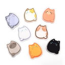 Newseego 三角クリップ(8枚入)コナークリップ 紙クリップ ブッククリップ ダブルクリップ かわいい 文房具 紙モノ整理 本の角の保護 パンチング不要 再利用可能 学校 業務用 家庭用品 クリップ オフィス キャラクター 猫