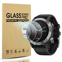 3枚セットSuoman for Garmin Fenix 6 / 6 Pro / 6 Sapphire / 6 Pro Solar 保護フィルム 9H硬度 軽量 薄型 指紋 気泡防止 高透過率 フォッシル for Garmin Fenix 6 フィルム