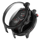 Miimall一体型ケースHuami Amazfit GTR4専用ケース Amazfit GTR4 ガラスフイルム ぴったり対応 擦り傷防止 防衝撃 高透過率 カバー Huami Amazfit GTR4 液晶保護フィルム(ブラック)(2)