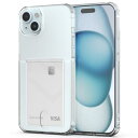 2in1機能付きスマホ透明ケースSinjimoru、iPhone薄型 TPU素材 手帳型スマホカード入れケース 衝撃吸収 黄変防止 脱着簡単 SUICA PASMO 定期券 レトカ 交通パスカードウォレット iPhone 15 Pro Max Plus iPhone 14 13 12シリーズ。Air-Shield with Card Slot iPhone 15 Plus