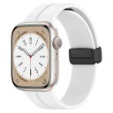 TALENANA for Apple Watch バンド マグネット シリコン49mm/46mm/45mm/44mm/42mm/41mm/40mm アップルウォ...