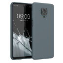 kwmobile スマホケース Xiaomi Redmi Note 9S / 9 Pro / 9 Pro Max対応 ケース - 耐衝撃 滑り止め ソフト TPU シリコン - ダーク スレート(2)