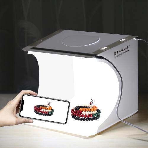 PULUZ 撮影ボックス 写真スタジオ「ミニ的に小物専用」20cm簡易 LEDライト2本付き 6色背景布 卓上撮影ブース 持ち運び便利 折りたたみ 撮影用 USB給電 組立簡単 物撮り 自宅 写真撮影用キット (20cm·LEDライト2本) PULUZ 撮影ボックス 写真スタジオ「ミニ的に小物専用」20cm簡易 LEDライト2本付き 6色背景布 卓上撮影ブース 持ち運び便利 折りたたみ 撮影用 USB給電 組立簡単 物撮り 自宅 写真撮影用キット (20cm·LEDライト2本)