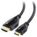 Cable Matters 4K Mini HDMIケーブル - 3m、MiniHDMI - HDMI変換ケーブル、4K解像度 / HDCP 3Dとに対応