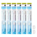 KISS YOU(キスユー) イオン歯ブラシ 極細スリム やわらかめ 替えブラシ (2本入り × 6セット) 専用キャップ2個付き