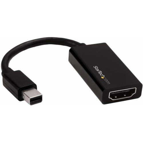 StarTech.com Mini DisplayPort - HDMI 変換アダプタ/mDP 1.4 - HDMI 2.0 ビデオ変換/4K60Hz/ミニディスプレイポート - HDMI 映像コンバータ/ミニDP - HDMI アクティブアダプタ/Mini DP または Thunderbolt 1-2 搭載 Mac PC をHDMIディスプレイに接続 MDP2HD4K60S