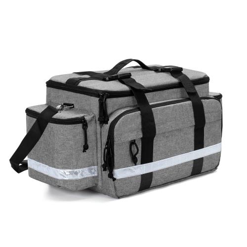 Damero メディカルバッグ 救急バッグ 大容量 取り外し可能な仕切りとトップバックル付き 名入れ ショル..