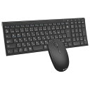 iClever キーボード ワイヤレス キーボード マウスセット 日本語配列 静音 超薄型 無線 2.4G キーボード・マウスセット USB接続 キーボードType-C充電式 フルサイズ テンキー付き マウス3段階DPI パソコン PC多機能対応 Windows/Mac対応 IC-BK22Combo (ブラック)