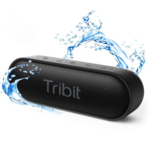 Tribit XSound Go Bluetooth スピーカー IPX7完全防水 ポータブルスピーカー 24時間連続再生 16W Bluetooth5.0 ブルートゥーススピーカー TWS対応 低音強化/内蔵マイク搭載 ブラック
