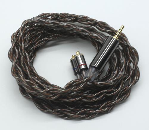 JSHiFi-晨MMCX2.5mmリケーブル4芯銀・銅混合MMCX ケーブル 2.5mmアップグレードケーブル イヤホン交換ケーブル (MMCX2.5mm)