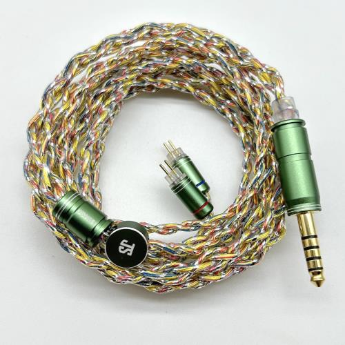 JSHiFi-Fairy2pin4.4mmリケーブルバランス 金メッキと銀メッキと銅混合銀箔線材 4.4mm交換ケーブル 2pinイヤホンアップグレードケーブル (2pin4.4mm)